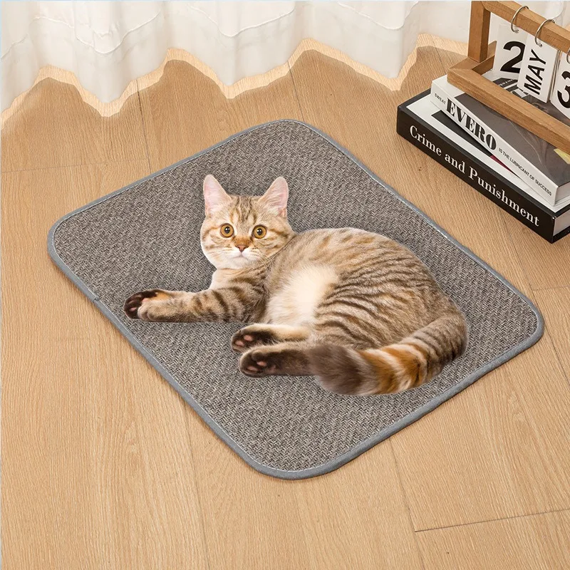 Esteras refrescantes para mascotas para gatos, almohadillas para cama para dormir tejidas de mimbre para perros, estera transpirable sólida, suministros de disipación de calor para cachorros y gatitos