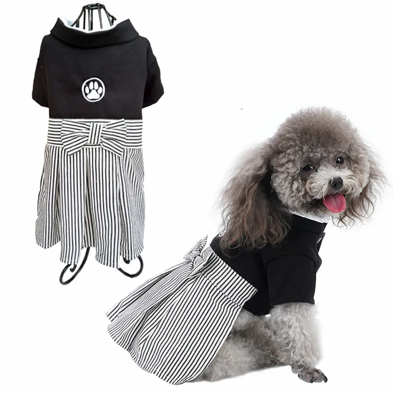 Vestido para mascotas, falda tipo kimono para perros y gatos, vestido de verano para perros y gatos, vestidos de princesa para cachorros con pajarita, abrigo para mascotas, ropa, chaqueta, producto para mascotas