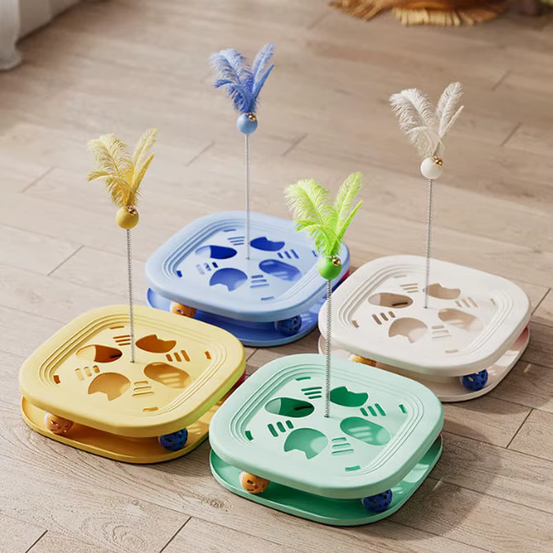 Varita interactiva con bola y campana para gatos pequeños – Evita aburrimiento - imagen 4