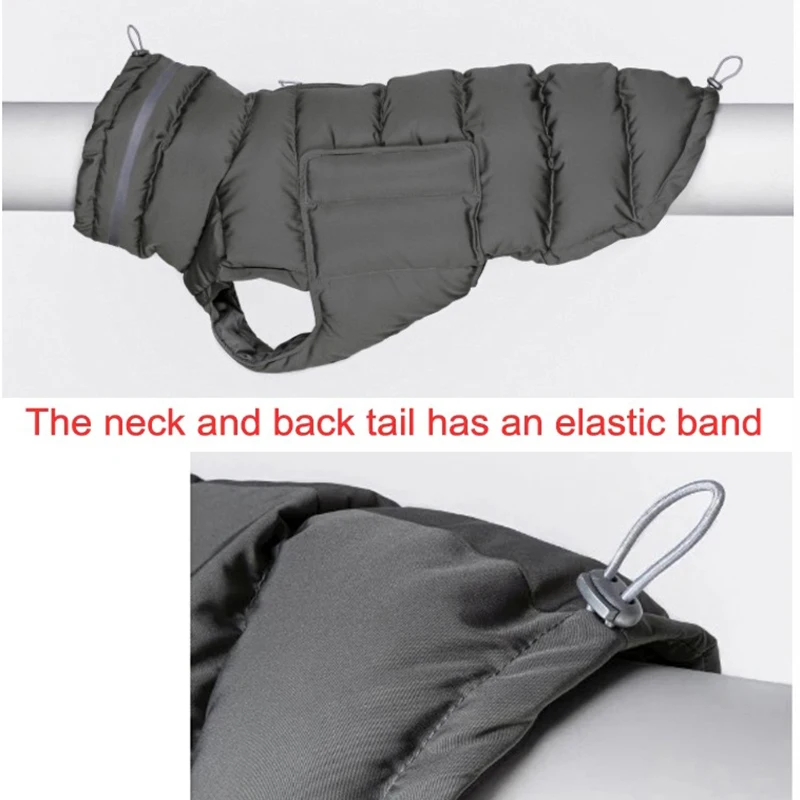 Ropa para perros, chaqueta gruesa impermeable a prueba de viento para mascotas, ropa cálida de invierno para Chihuahua, trajes de Bulldog Francés, Parka para perros grandes - imagen 2