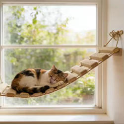Escalera de cuerda para gatos de interior – sisal natural y ejercicio