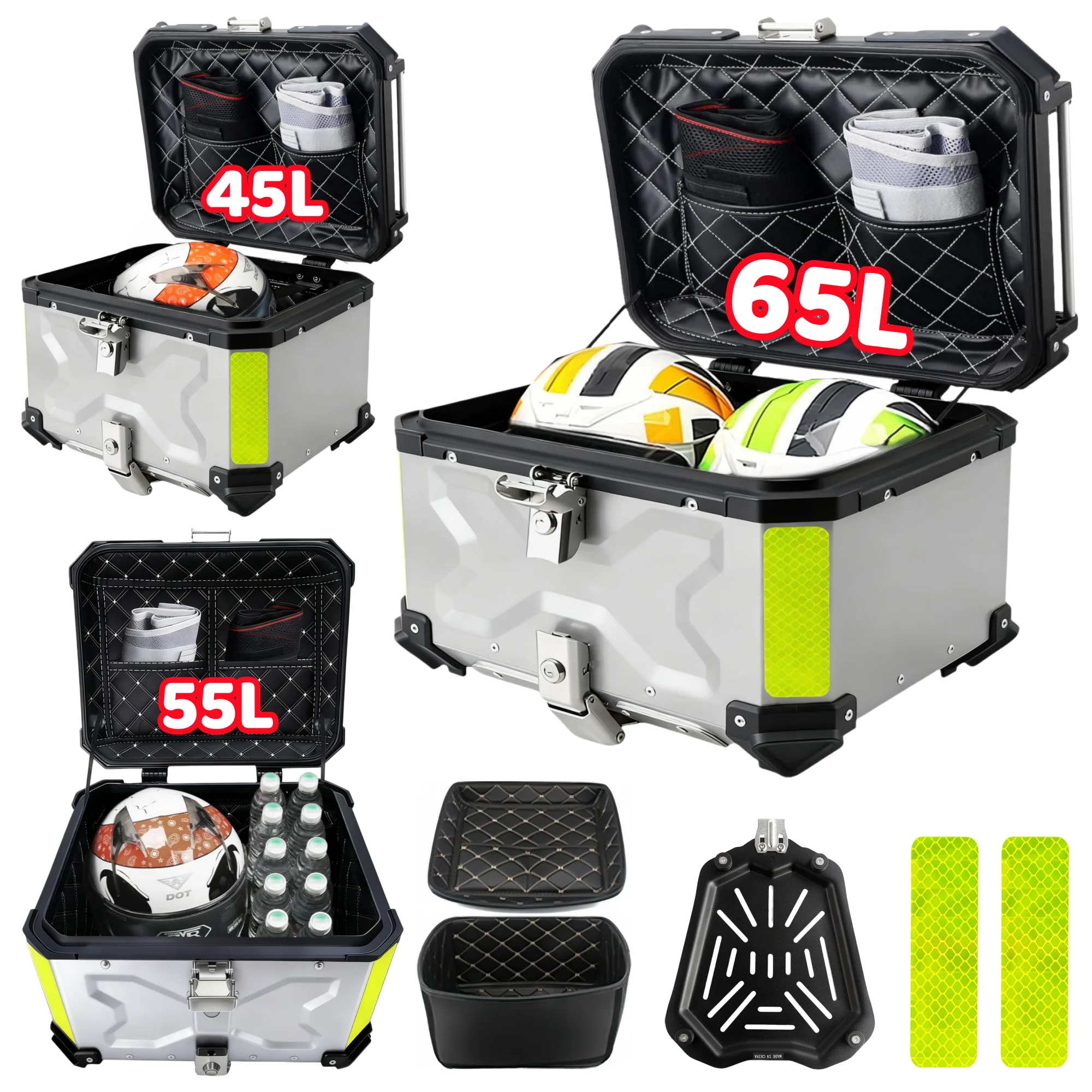 Caja trasera moto impermeable liberación rápida para perros y gatos - imagen 4