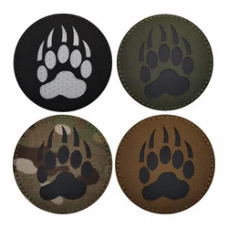 Parche reflectante luminoso brazalete táctico ajustable para perros