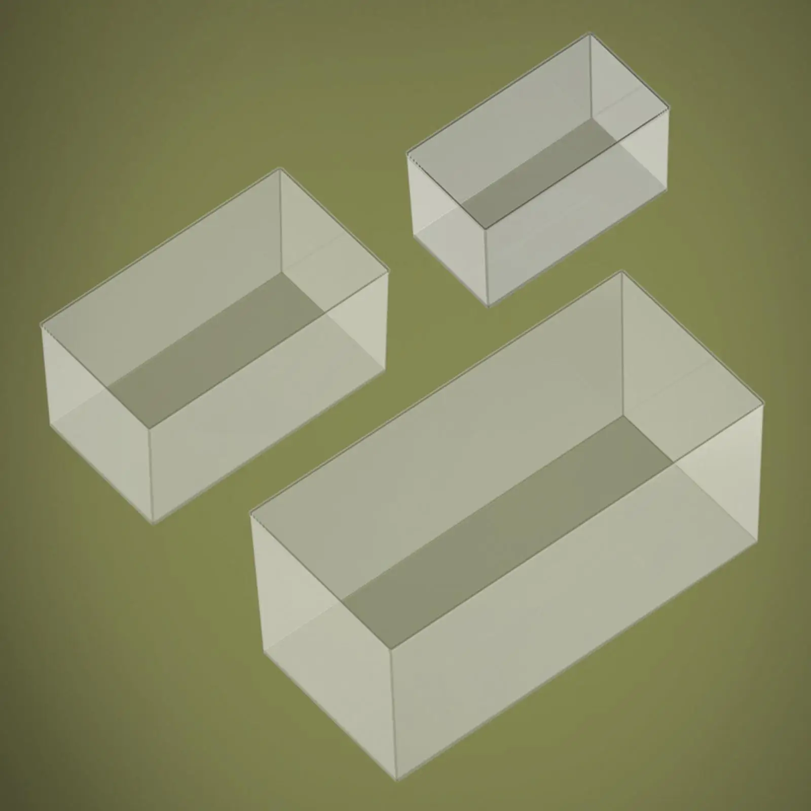 Acuario con bordes lisos para pecera, cuenco de pescado transparente resistente portátil para críticas, tortugas, terrapin, decoración del hogar