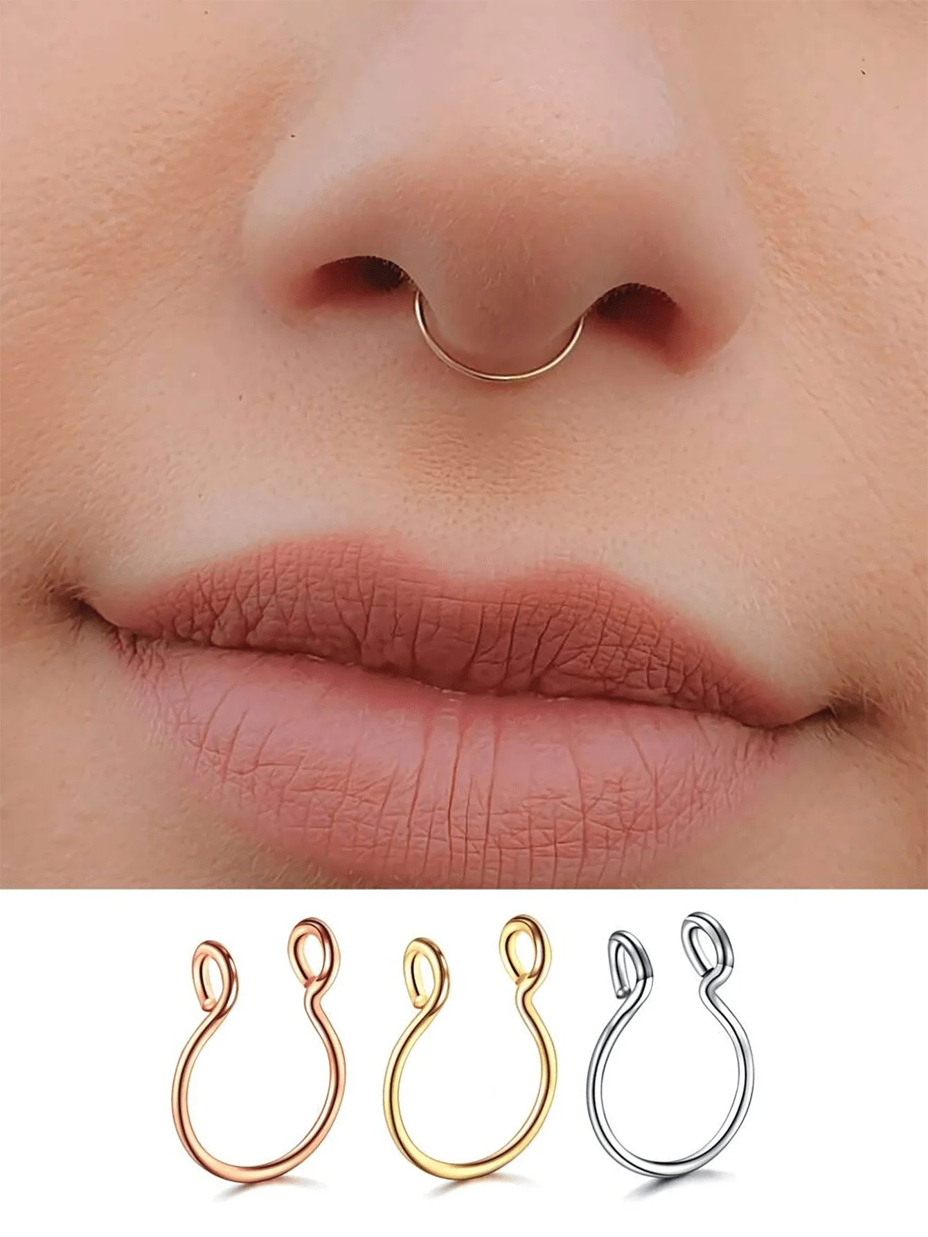 Anillo nasal decorativo para gato sin perforación - imagen 5