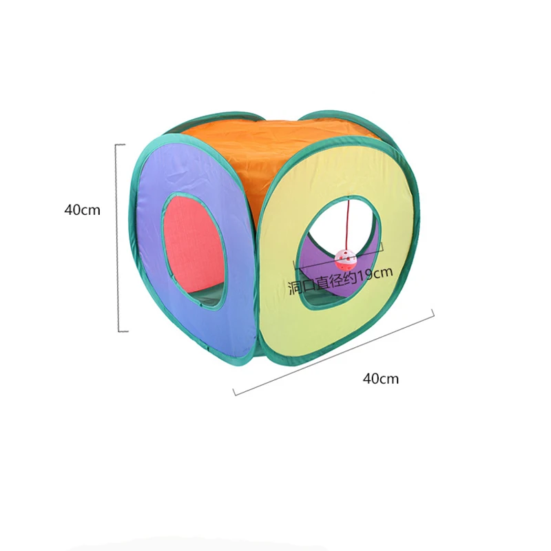 Juguetes para gatos, túnel de juego para gatos y gatitos, bolas con forma de ratón, Chat plegable, tienda divertida para gatos, suministros para ratones, pez de simulación - imagen 5