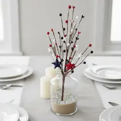 Juguete ramas flexibles con flores y bayas para gato