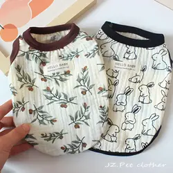 Chaleco fino floral para gato y perro pequeño – Primavera suave