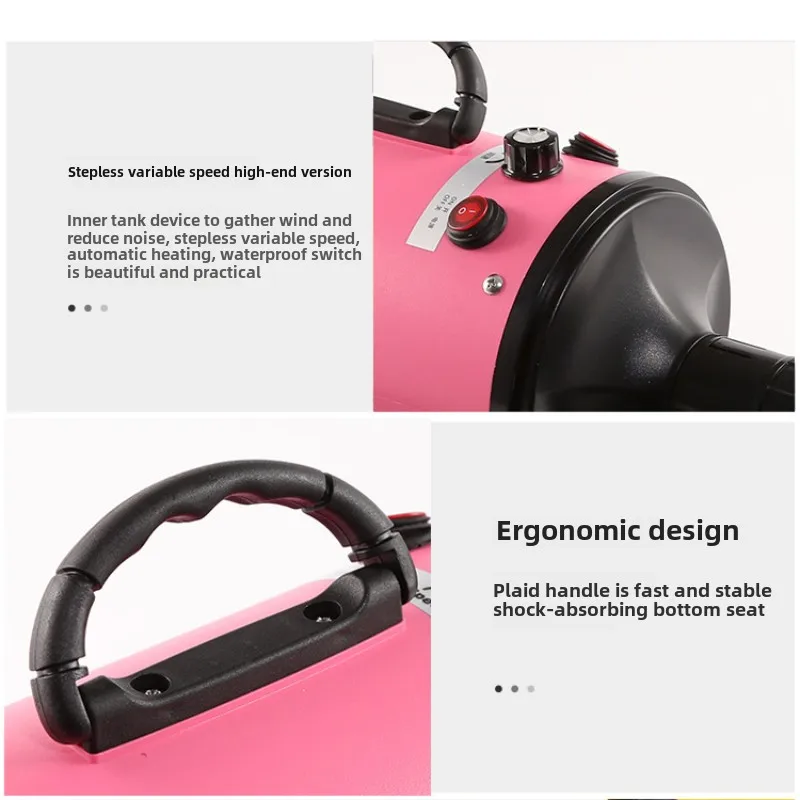 Sopladores de pelo para perros y gatos, secador inteligente para tienda, ducha, secador de pelo rápido, productos de limpieza para mascotas de poco ruido, suministros de enfermería, accesorios - imagen 4