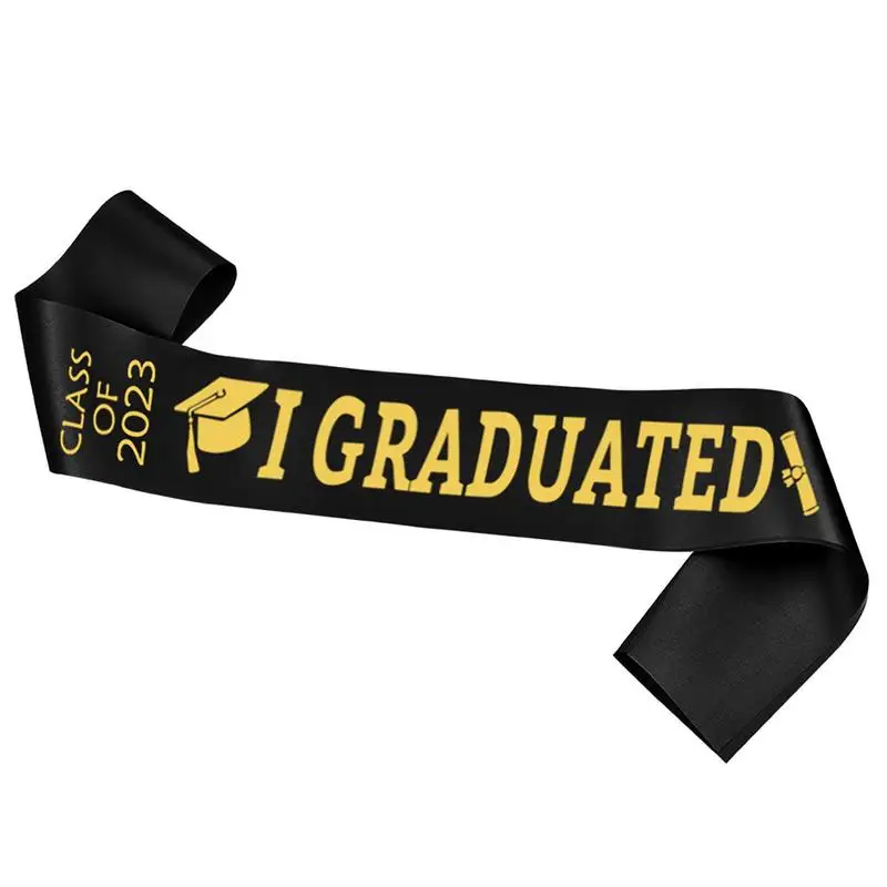 Kit de suministros para fiesta de graduación, banda de graduación de clase 2023, suministros de fiesta de corona de niña, tocado de corona de aleación y satén - imagen 2