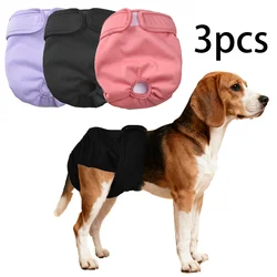 Pañales reutilizables para perros y mujeres, bragas lavables para el período Menstrual, pañales ajustables para perros pequeños y medianos, Beagle, 3 uds.