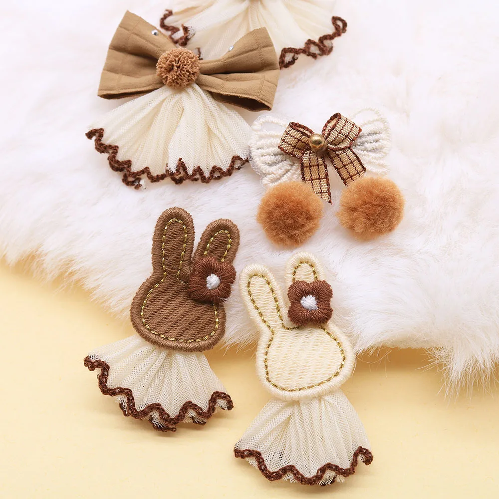 50 Uds. Pinza para el pelo para mascotas, lazo con bola de encaje a la moda para perros, accesorios para el cabello, lazos para el pelo para perros pequeños, decoración para el cuidado de perros - imagen 5