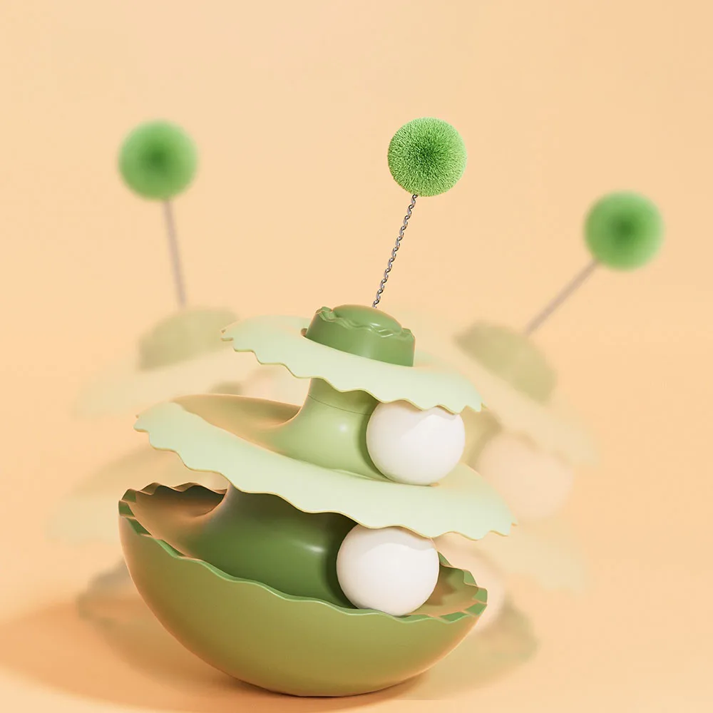 Juguete giratorio de vaso autoadhesivo para gatos, rompecabezas interactivo para gatos, aburrimiento, juguete Molar antimunta para mascotas para mantener los gatitos entretenidos - imagen 4