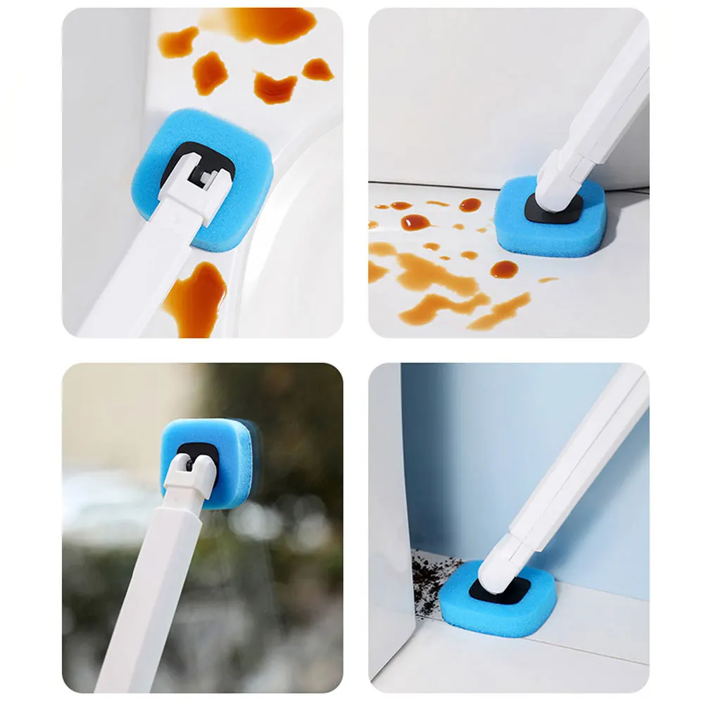 Cepillo de inodoro desechable con soporte de pared y repuesto - imagen 5