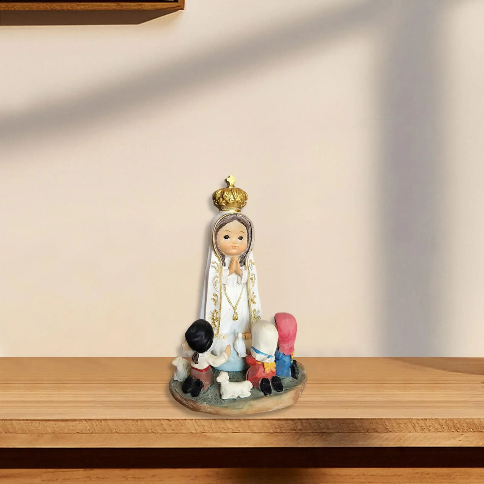 Estatuilla de Natividad, conjunto de Natividad, diseño de escena, escultura de estatua de Navidad, adorno de escritorio para fiestas, centro de mesa festivo, estante para vacaciones