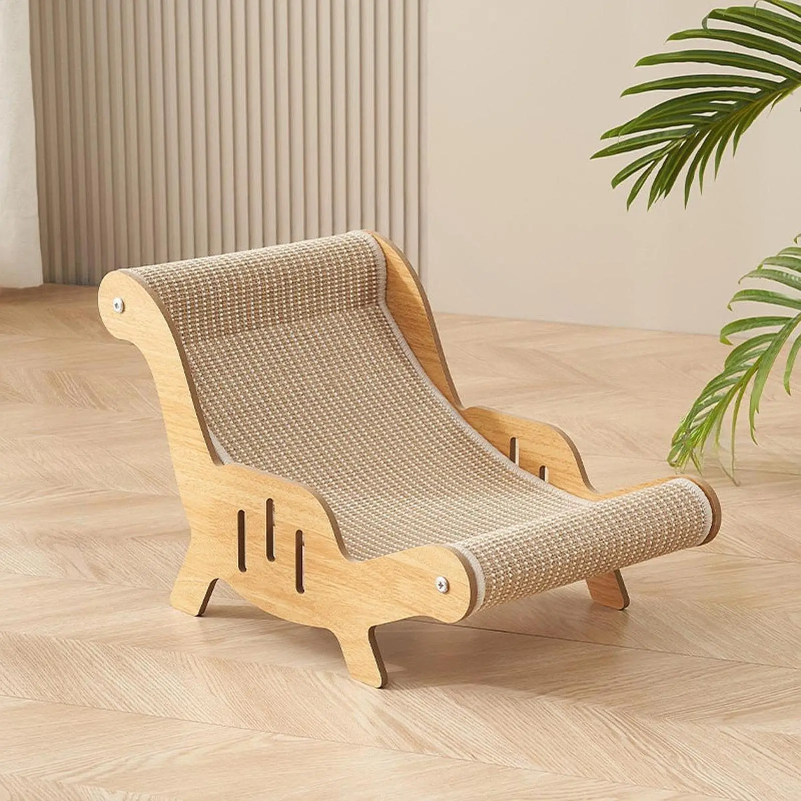 Sillón de Sisal para gatos, rascador de madera para gatos, protección de muebles, garras de molienda, silla de playa para gatos, cama para suministros para animales pequeños - imagen 4