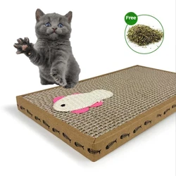 Rascador de cartón para gatos – Protector de muebles y juguete