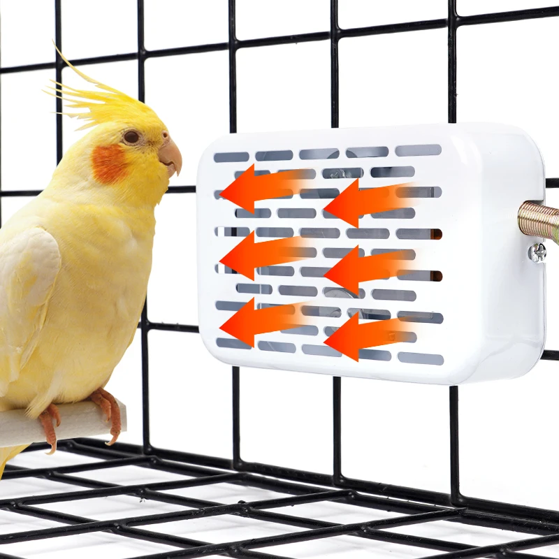 Calentador de jaula para pájaros, iluminación ambiental Natural simulada, lámpara de calor cálida, luz calentadora antimordeduras para loros y loros, 1 Uds.