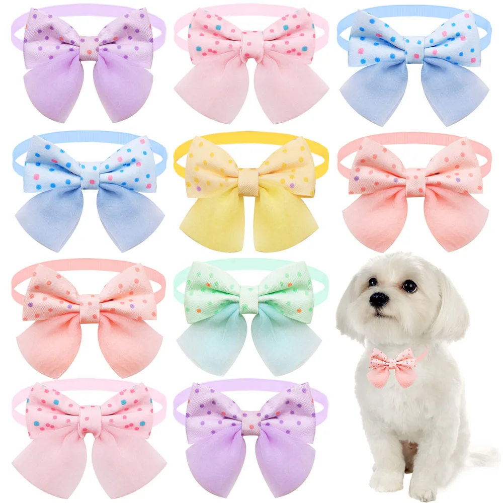 100 Uds pajaritas para perros a la moda lindo mascota perro aseo pajarita corbatas ajustables perro pequeño gato accesorios de aseo
