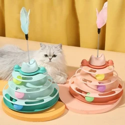 Juguete giratorio interactivo para gatos – entretenimiento