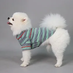 Camisas a rayas suaves para gatos y perros pequeños - ropa cómoda