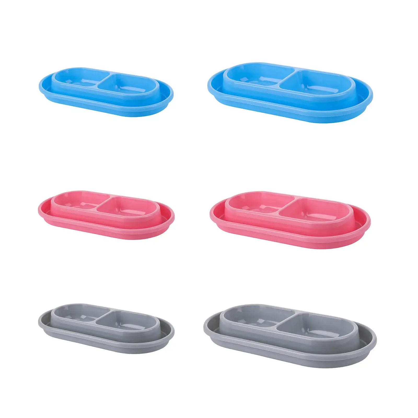 Cat Bowls for Food and Water AntiSlip Ants Away Easy to Clean Cat Feeder