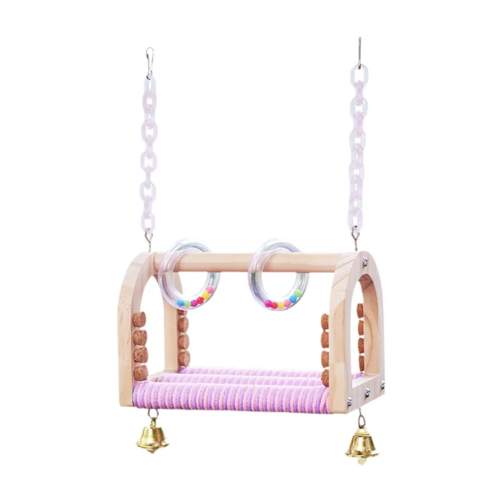 Bird Parrot Swing Toys Standing Chewing Toy for Parrots Lovebirds Budgerigar