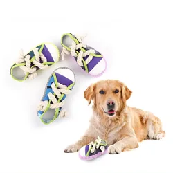 Juguete masticable con forma de zapato para perros