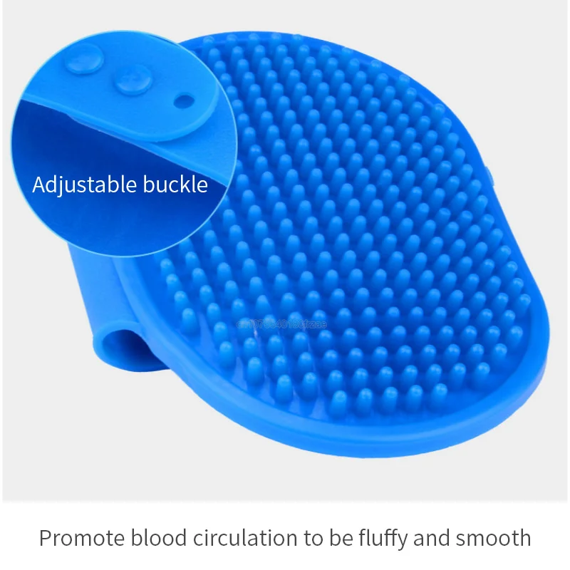 Cepillo de goma suave para perros, cepillo de baño para gatos, guante de goma, cepillo de masaje para el cuidado de la piel del pelo para perros y gatos, 12,3x9,7 cm - imagen 3