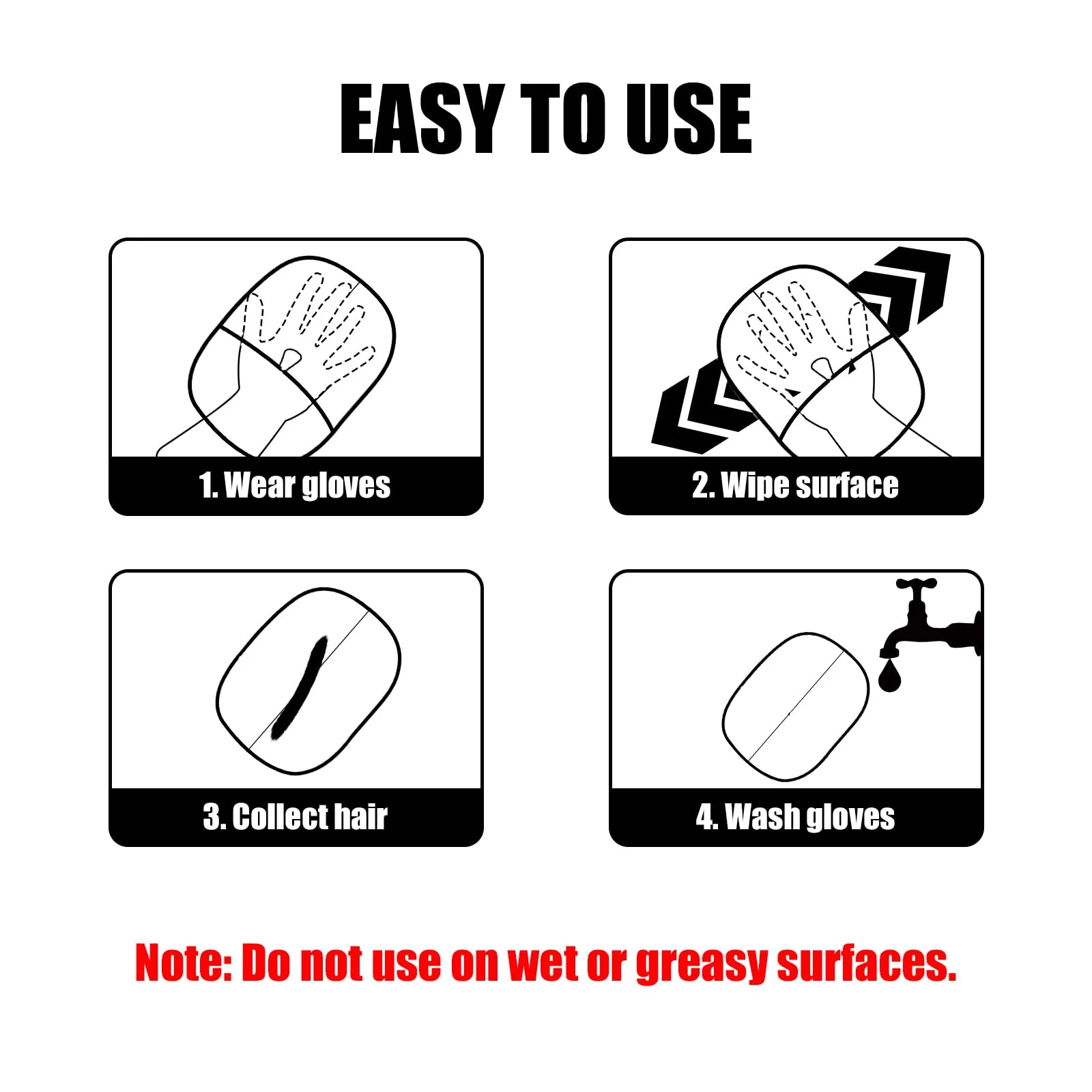 Guantes quitapeludos reutilizables para gatos y perros - imagen 3