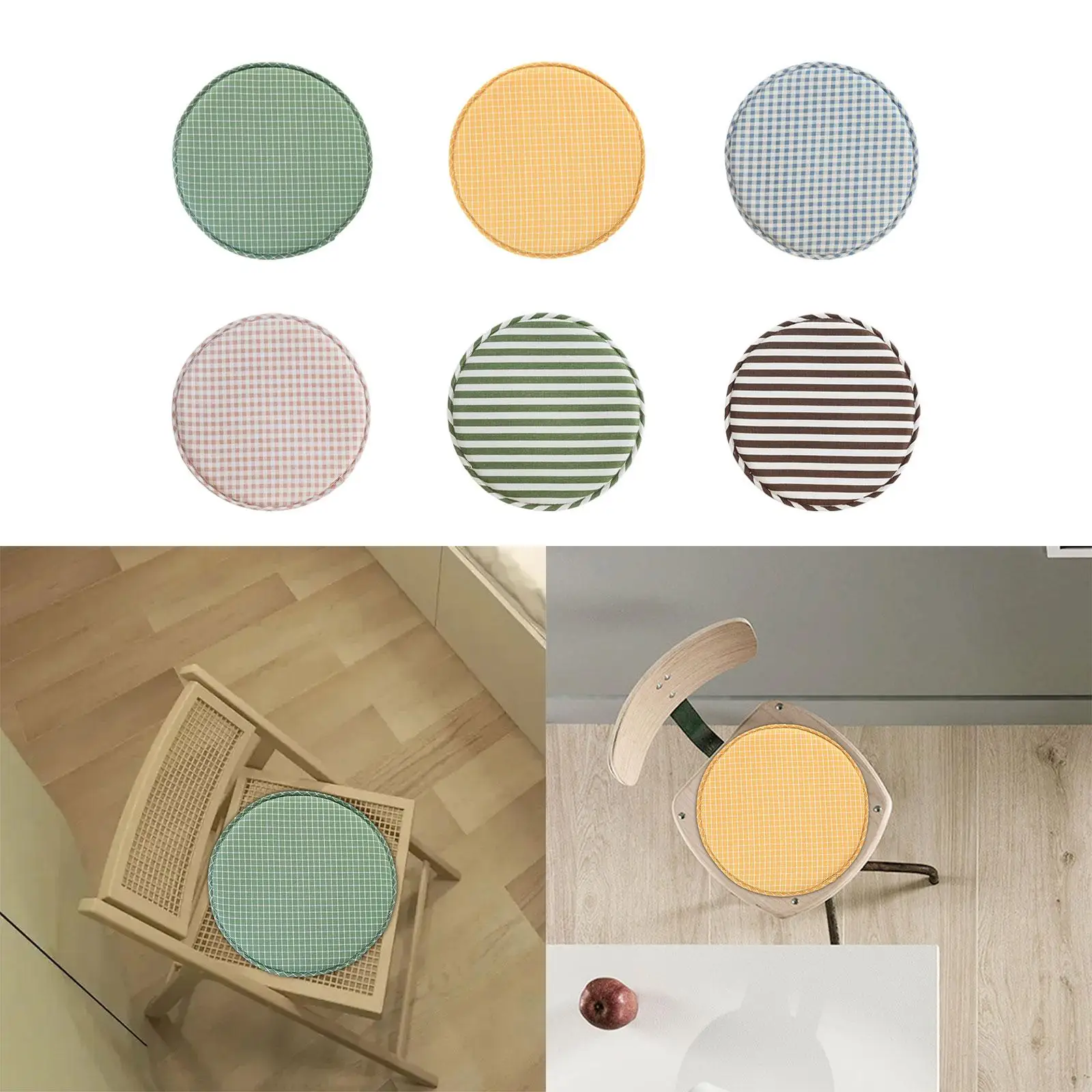 Round Stool Chair Cushions Washable Nonslip for High Stool Dining Seat Pads Seat Cushions for Office Home Dining Room Decorative