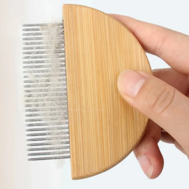 Peine para gatos, removedor de pelo para gatos, peines densos de madera para gatos, limpieza de barbilla negra, cepillo para el pelo de la boca, peine de masaje para gatitos, productos para mascotas - imagen 5