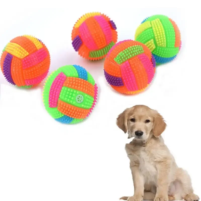 Bola brillante de juguete para perros, bolas LED para perros, bola elástica intermitente, Bola Molar, Bola de luz de Color para mascotas, juguetes interactivos para cachorros, perros y gatos - imagen 5