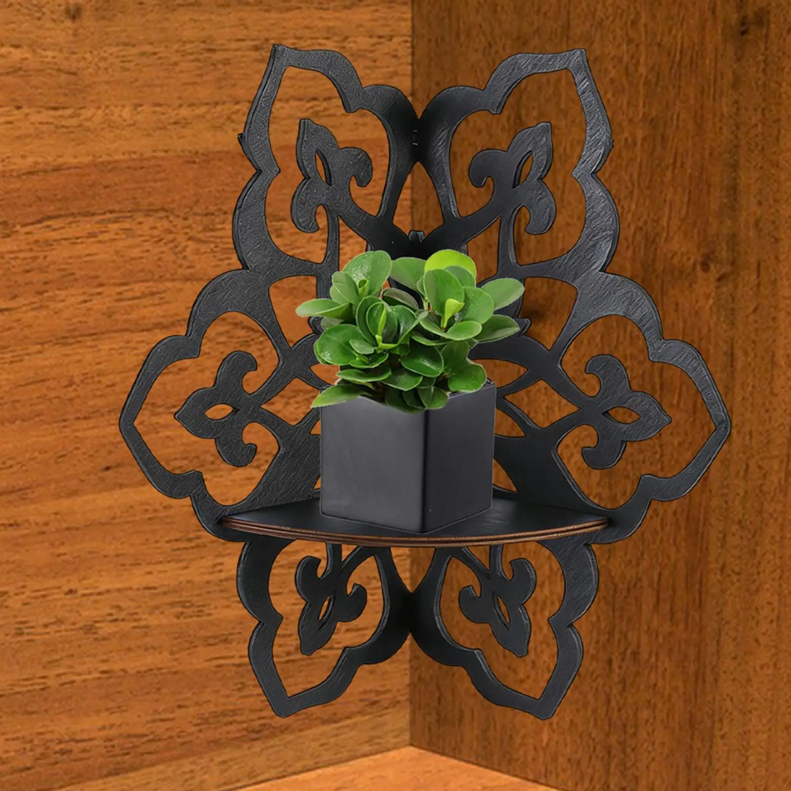 Estante esquinero pared decorativo para gatos y fotos plantas - imagen 3