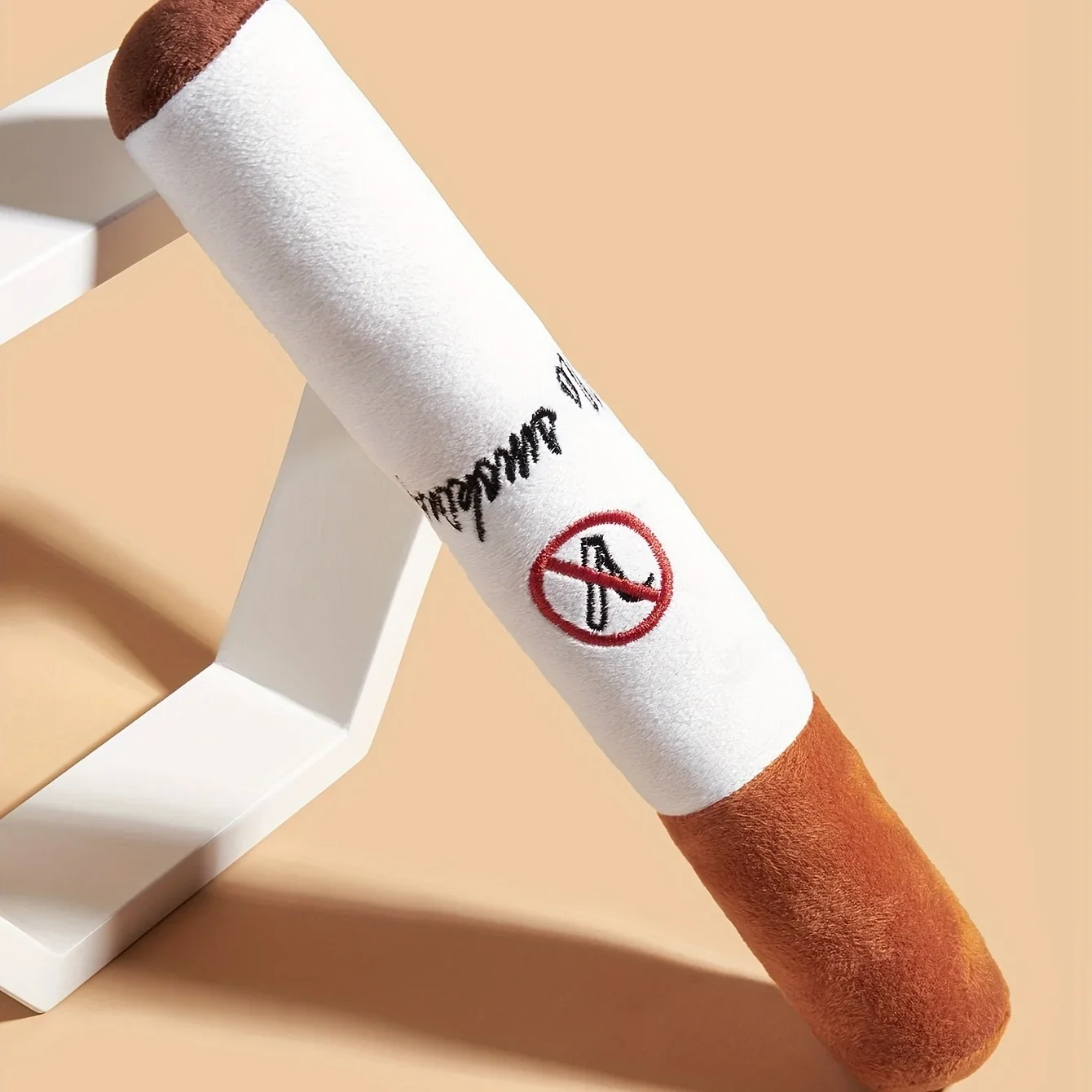 Juguete de peluche con diseño de cigarrillos para mascotas, juguete moldeador de cigarrillos para mascotas que No fuman, perros geniales, juguetes relajantes para perros y gatos - imagen 4