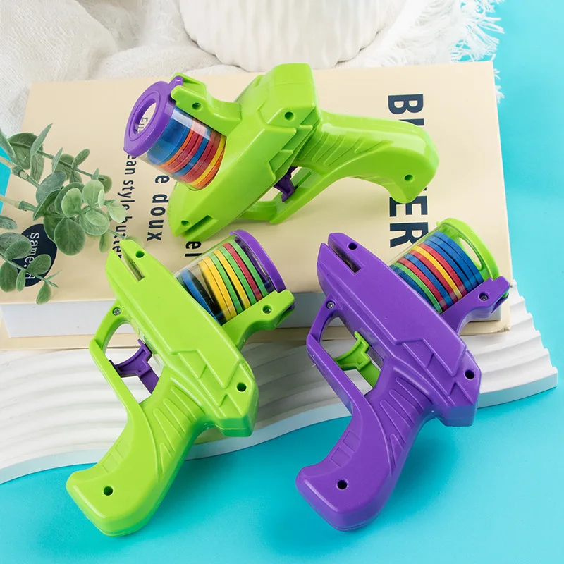 Lanzador de pistola de juguete para mascotas con discos voladores de espuma, juguete interactivo para perseguir perros y gatos, juego de discos reutilizables coloridos, divertido juego de caza