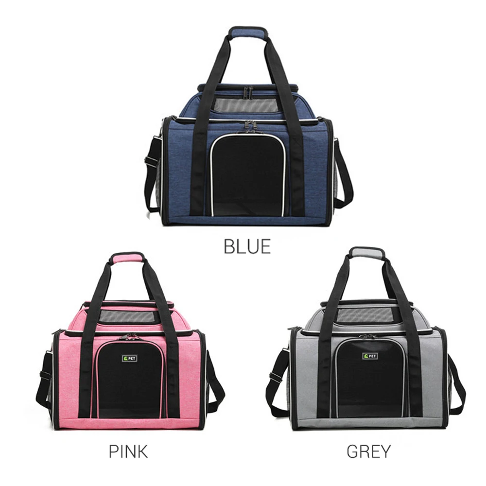 Bolsa transportadora para perros, bolsa transportadora de mascotas de viaje de gran capacidad expandible superior de lujo para perros pequeños y gatos, bolsa de mano transpirable antiarañazos para perros - imagen 3