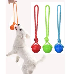 Pelota con cuerda para perros – Entrenamiento y juego interactivo
