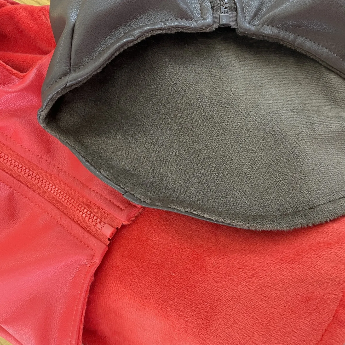 Chaqueta de invierno de cuero PU para gatos Sphynx y Devon Rex - imagen 5