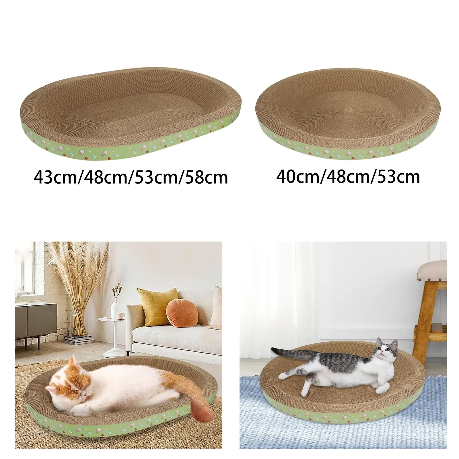 Tablero rascador con cama para gatos: duerme y cuida uñas