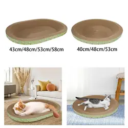 Tablero rascador con cama para gatos: duerme y cuida uñas