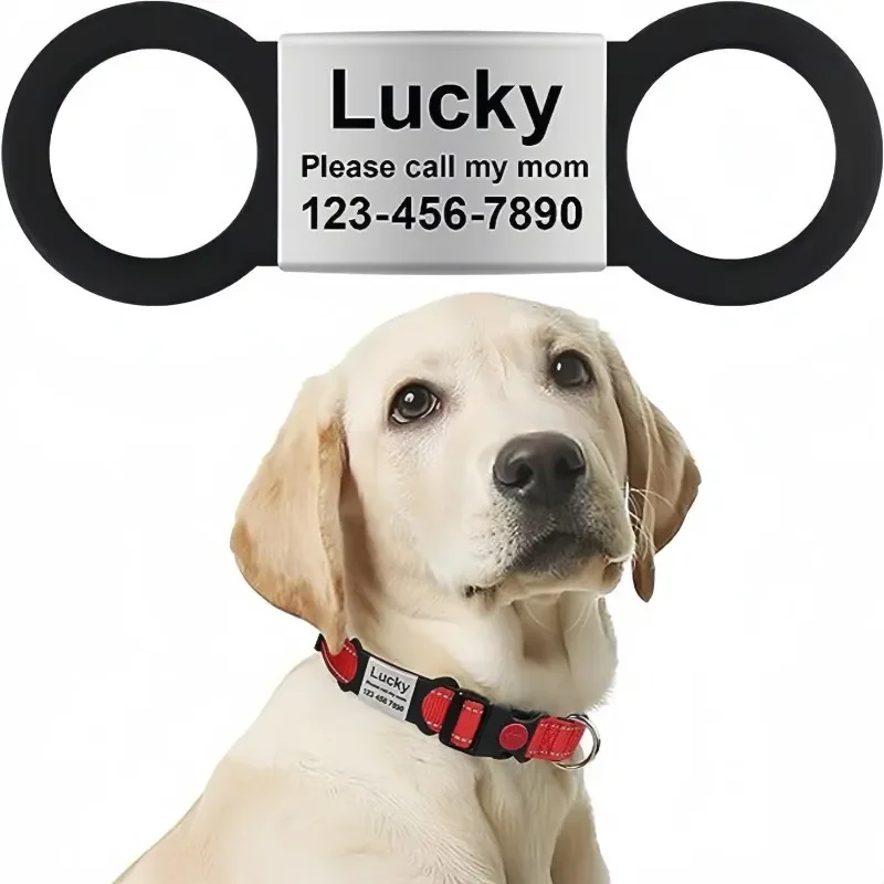 Etiquetas personalizadas de identificación de mascotas, accesorio de acero inoxidable para Collar, para perros pequeños, medianos y grandes, gatos, grabado gratis