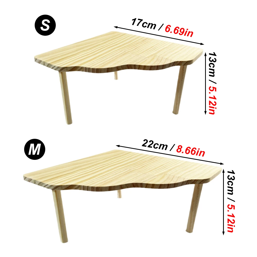 Escalera de madera para hámster, plataforma, tabla de saltar, parque infantil, juguete de escalada para hámster, escaleras para mascotas pequeñas, accesorios para jaula de hámster, 1 ud.