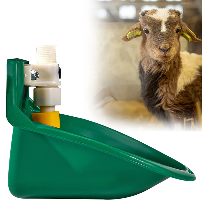 Bebedero para ganado, ovejas y cabras, tazón con válvula, fuente de agua de calidad, equipo de alimentación para ganado y ovejas, animales de granja, 2/4 Uds. - imagen 2