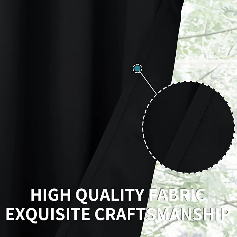 Cortinas opacas de 2 paneles para sala de estar, aislamiento térmico, cortinas de dormitorio, todos los tamaños, todos Clolor - imagen 3