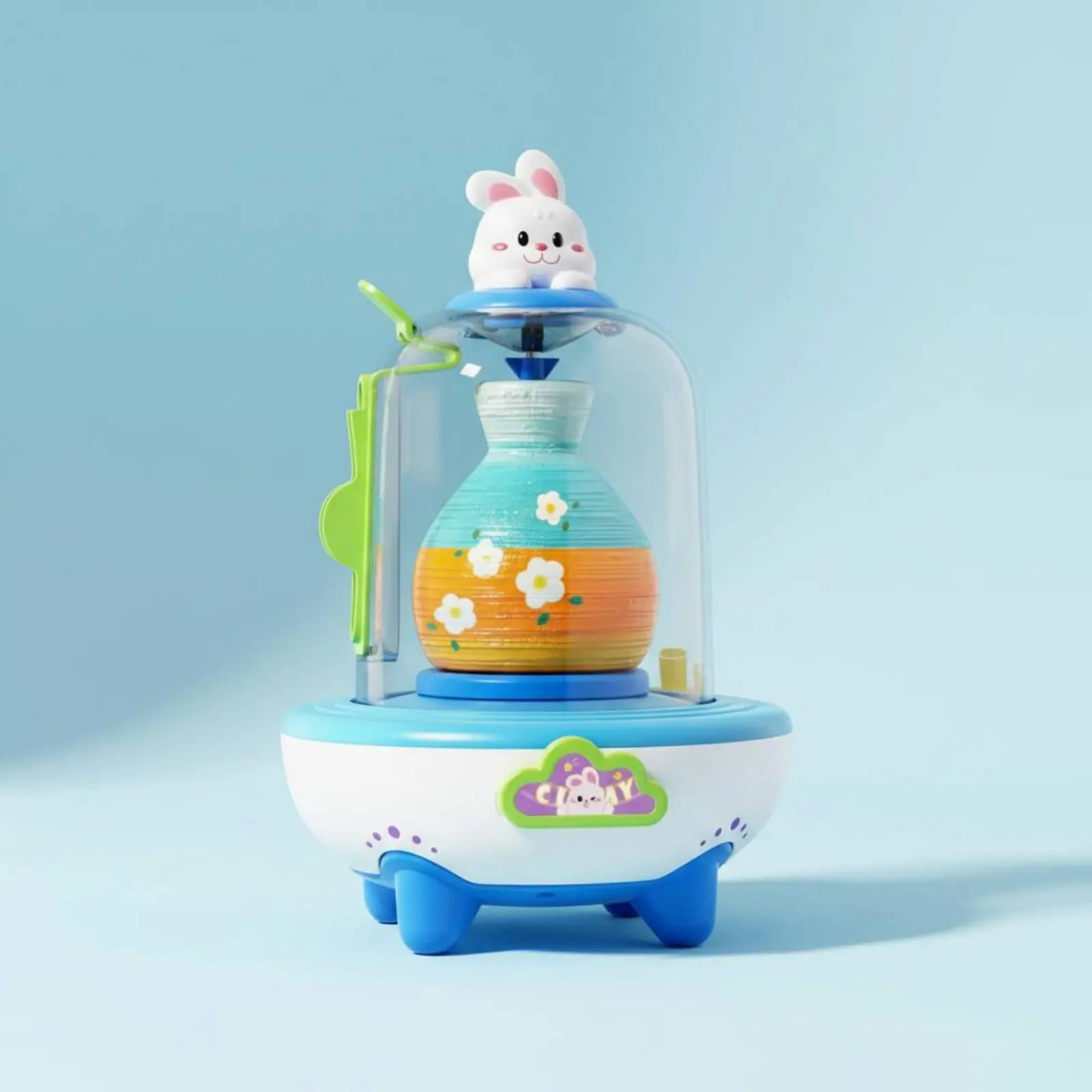 Torno de cerámica manual infantil: kit de manualidades para casa - imagen 3