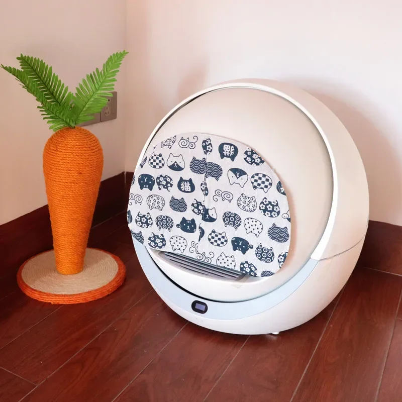 Cortina de gato a prueba de olores y polvo, accesorios desodorantes hechos a mano para PETREE, cortinas de caja de arena automática - imagen 5