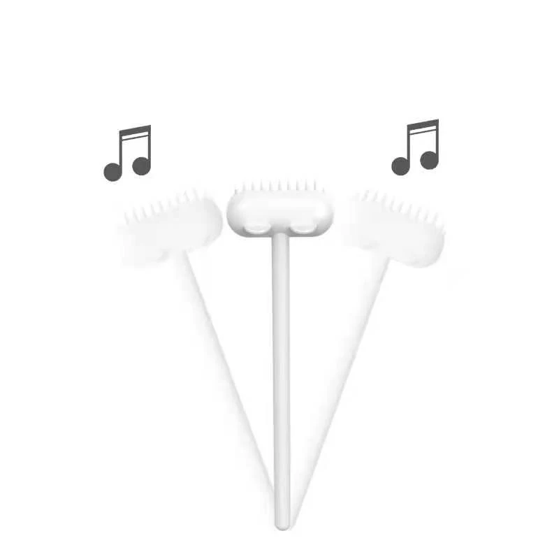 Cómodo peine de masaje para gatos, cepillo para frotar gatos, divertido peine para gatos con campana, eliminador de peines para perros, pelo flotante, suministros de herramientas de aseo para gatos - imagen 3