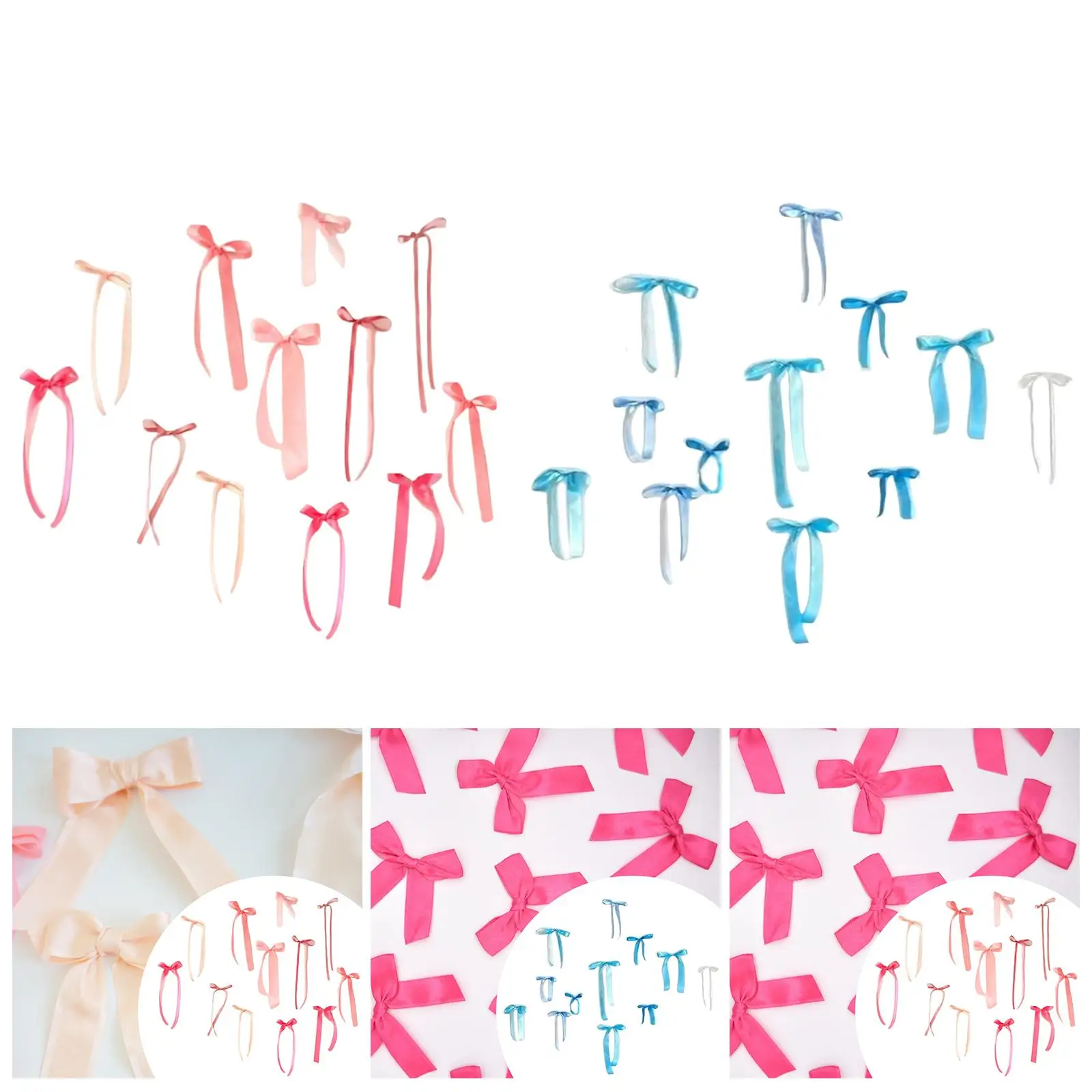 12x decoración de pared con lazo, fondo resistente, fondo decorativo, lazo de cinta DIY para dormitorio, habitación, suministros para fiestas, despedida de soltera, cumpleaños - imagen 3