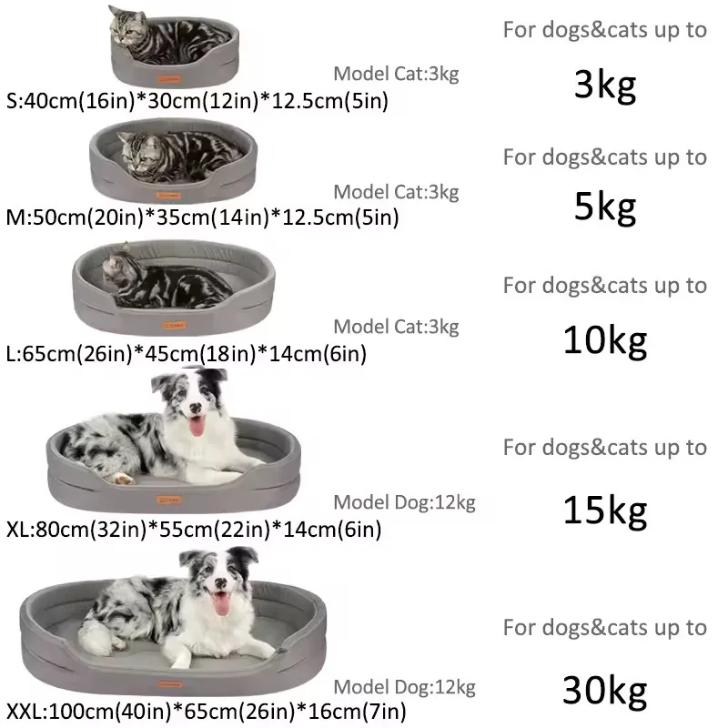 Colchón para perros nido para mascotas, colchón Universal para perros de cuatro estaciones a prueba de humedad, tela Oxford resistente a mordeduras - imagen 5